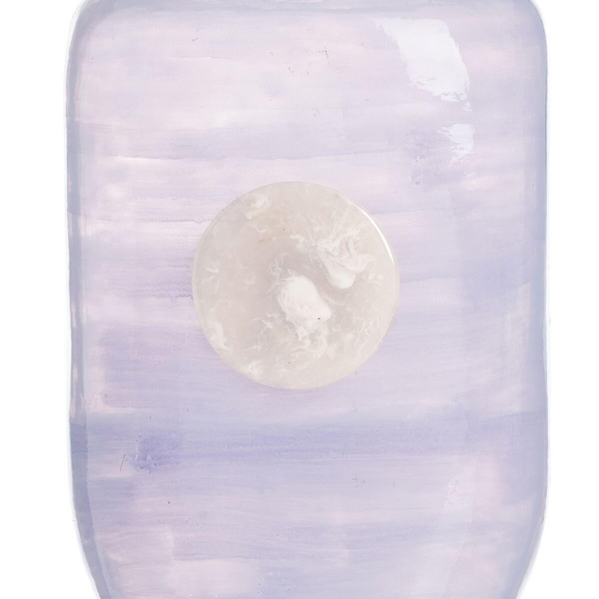 Vaas Blauw Wit Hars Kristal 15 x 9 x 31 cm